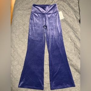 Athleta Elation Velvet Flare Pant, Women’s Medium, Purple. NWT